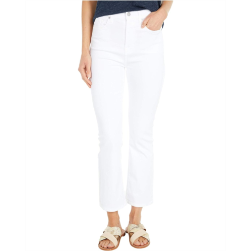 7 For All Mankind The High-Waist Slim Kick in Slim Illusion White