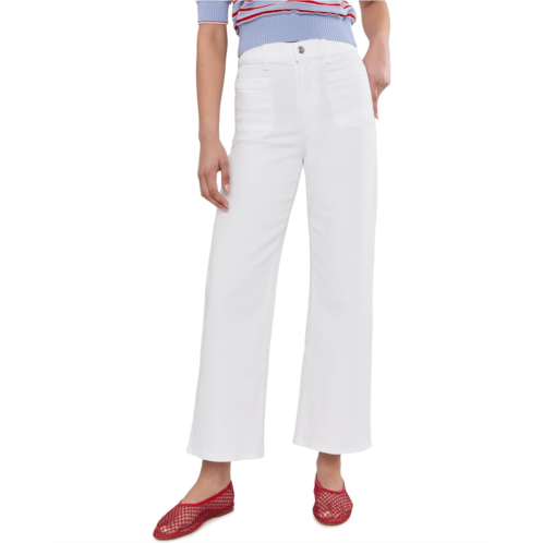 Womens Madewell The Short Emmy Wide-Leg Jean in Tile White