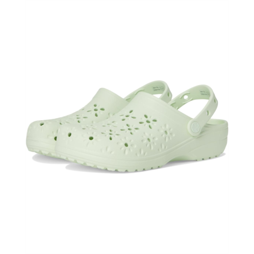 Unisex Crocs Classic Clogs with Floral Cut Out Design
