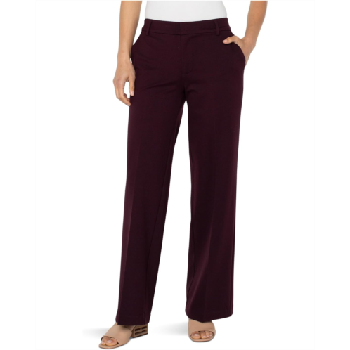 Liverpool Los Angeles Kelsey Mid-rise Super Stretch Ponte Wide Leg Trousers