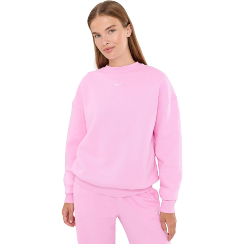 Womens Nike Studio Fleece Medium Weight Oversized Crew Neck Sweatshirt
