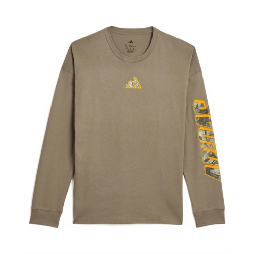 Boys adidas Kids Long Sleeve Rock Camo Lineage Tee (Big Kid)