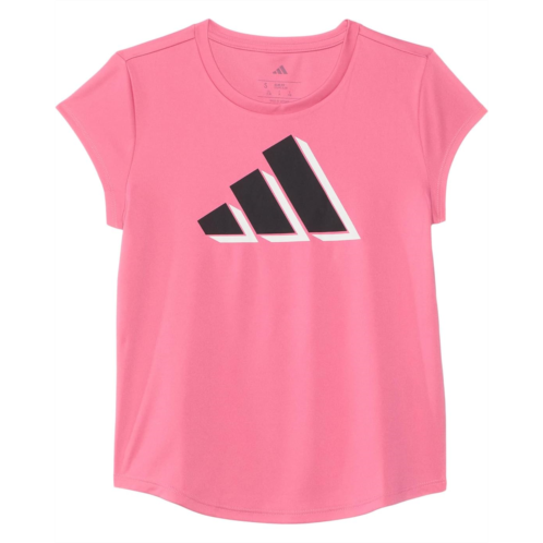 Girls adidas Kids Cap Sleeve Poly Tee (Big Kid)