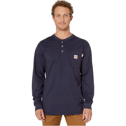 Mens Carhartt Flame-Resistant (FR) Force Cotton Long Sleeve Henley