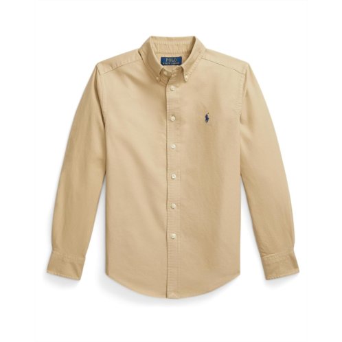 Boys Polo Ralph Lauren Kids Garment-Dyed Cotton Oxford Shirt (Big Kid)