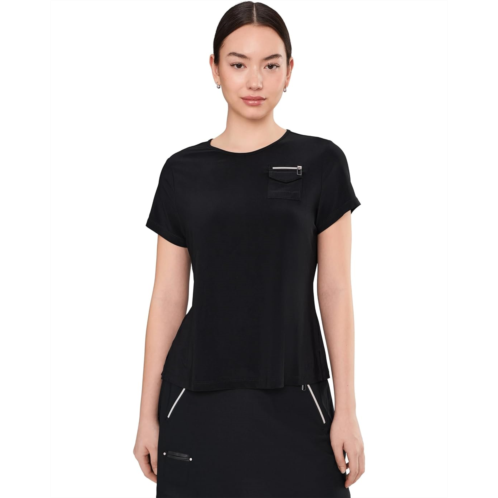 Womens Jamie Sadock Sunsense Crew Neck Tee Shirt