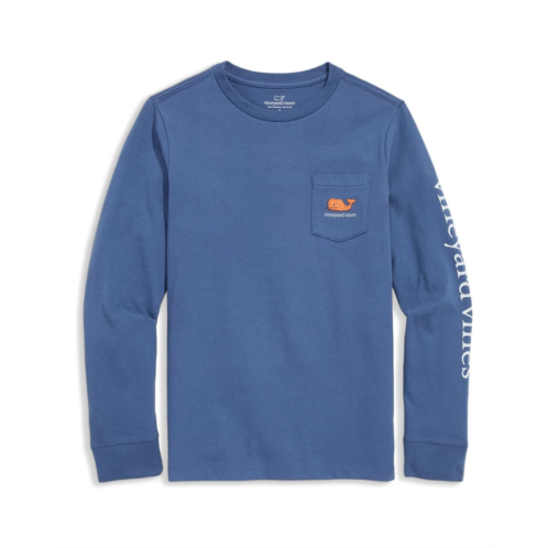 Vineyard Vines Kids Whale Nuggets Long-Sleeve Pocket Tee (Little Kid/Big Kid)