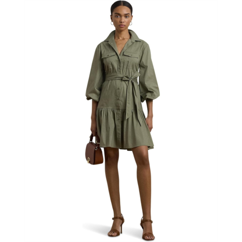 POLO RALPH LAUREN Womens Lauren Ralph Lauren Reedan-Long Sleeve-Day Dress