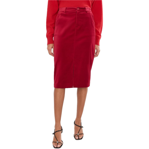 POLO Ralph Lauren Womens Lauren Ralph Lauren Stretch Velvet Pencil Skirt