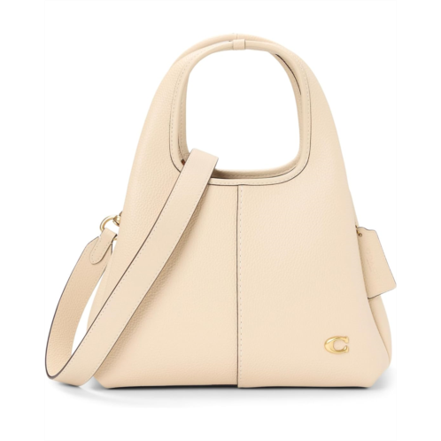 COACH Polished Pebble Leather Lana Shoulder Bag 23