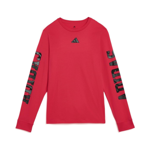 Boys adidas Kids Long Sleeve Sportswear Camo Lineage Tee (Big Kid)