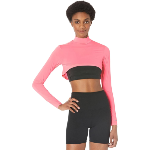 Womens Jamie Sadock Sunsense 35 SPF Lightweight Long Sleeve Mock Neck Crop Layering Top