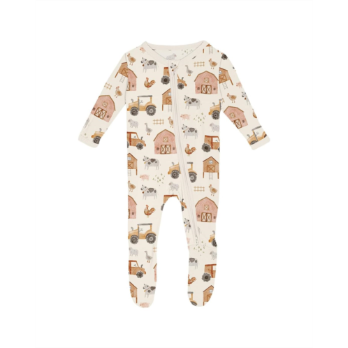 Kickee Pants Kids Print Footie with 2 Way Zipper (Infant)