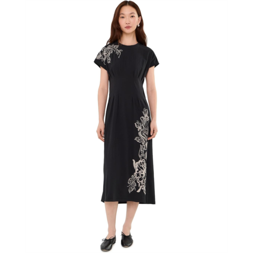 Johnny Was Pleated Waist Knit Dress
