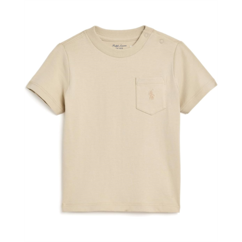 Boys Polo Ralph Lauren Kids Cotton Jersey Pocket Tee (Infant)
