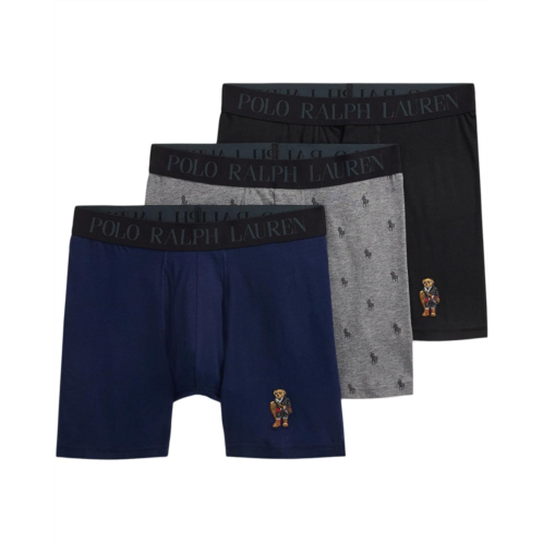 Mens Polo Ralph Lauren Bear Boxer Brief 3-Pack