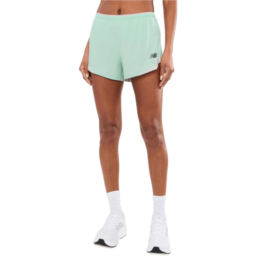 Womens New Balance 3 Run Essentials Shorts