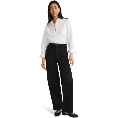 Womens Madewell The Perfect Vintage Wide-Leg Jean in Rinse Wash