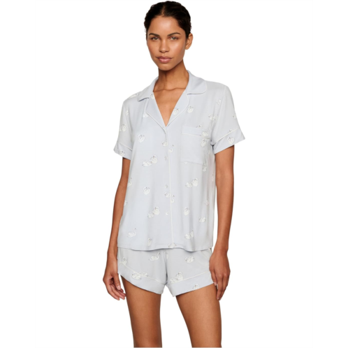 Womens Eberjey Gisele Printed - The Relaxed Short PJ Set