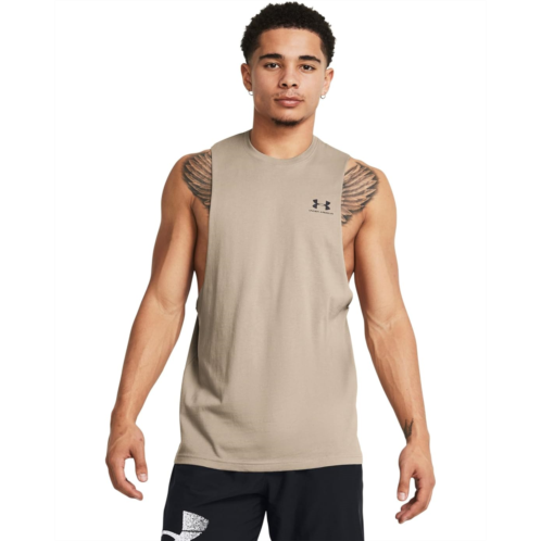 Mens Under Armour Left Chest Cutoff Tank