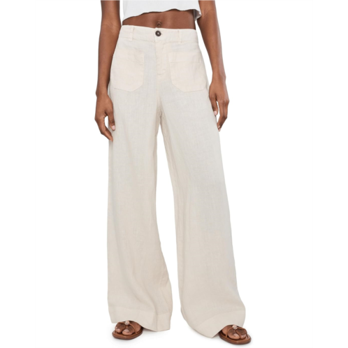 Womens Sanctuary The Linen Marine Wide Leg