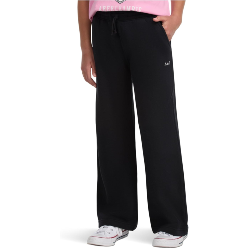Girls abercrombie kids Essential Wide Leg Fleece Pants (Big Kid)