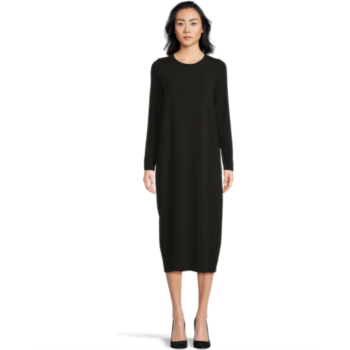 Eileen Fisher Petite Stretch Jersey Knit Full Length Oval Dress