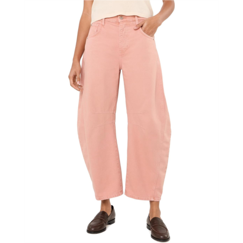 Womens Free People We The Free Good Luck Mid-Rise Barrel Jeans