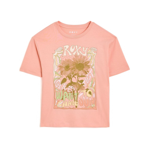 Girls Roxy Kids Sunshine Oversized Tee (Big Kid)