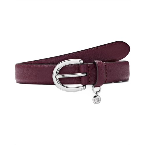 POLO Ralph Lauren Lauren Ralph Lauren Charm Crosshatch Leather Belt