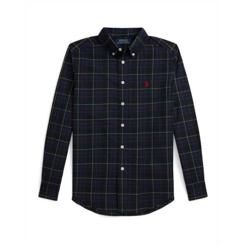 Polo Ralph Lauren Kids Plaid Cotton Poplin Shirt (Big Kid)