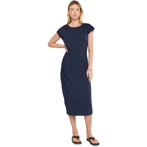 Womens Mod-o-doc Short Dolman Sleeve Column Midi Dress with Side Ruching