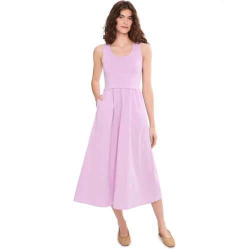 Womens Lilla P Mixed Media Scoop Neck Dress