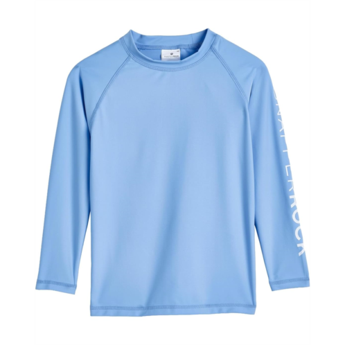Boys Snapper Rock Kids Seaside Blue Long Sleeve Rash Top (Toddler/Little Kid/Big Kid)