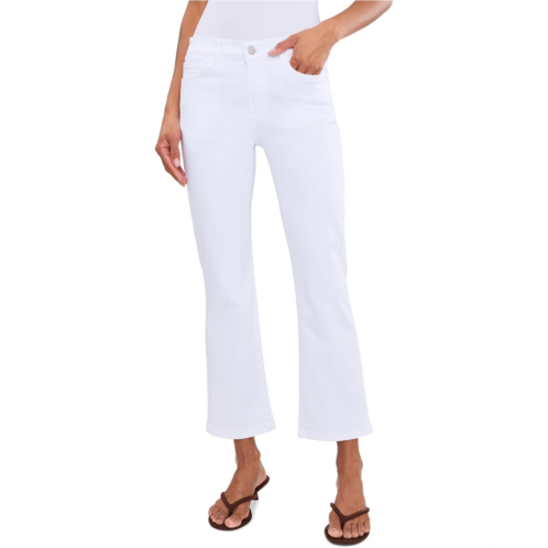 Elliott Lauren White Denim Crop Baby Boot 5 Pockets Jeans In White