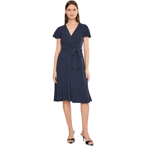 POLO RALPH LAUREN Belted Georgette Surplice Dress
