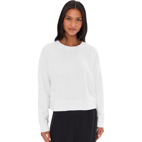 Eileen Fisher Garment Dyed Terry Cropped Sweatshirt