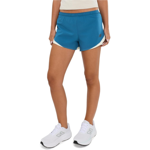 Womens New Balance 3 Run Essentials Shorts