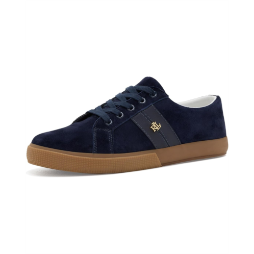 POLO Ralph Lauren Womens Lauren Ralph Lauren Janson II Suede & Nappa Leather Sneakers