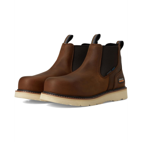 Mens Ariat Work Rebar Wedge Chelsea Waterproof Composite Toe Work Boots