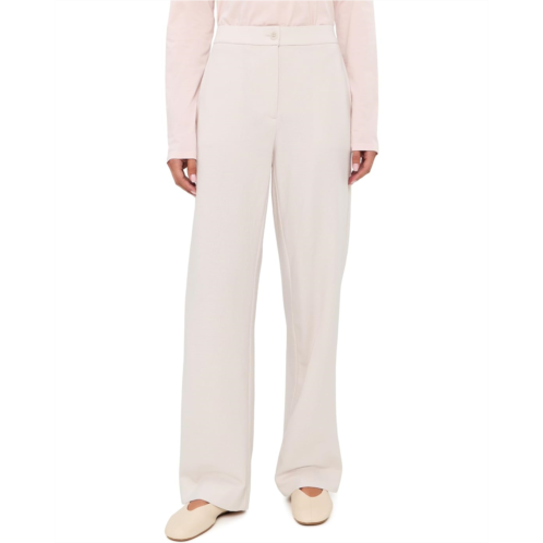 Womens Eileen Fisher Felted Wool Jersey Straight Full-Length Trousers