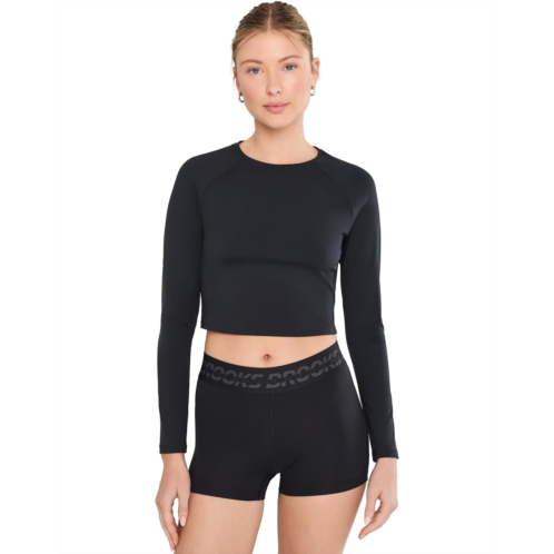 Womens Brooks Luxe Crop Long Sleeve