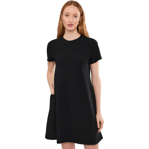Womens Vince Bias Short Sleeve Dress