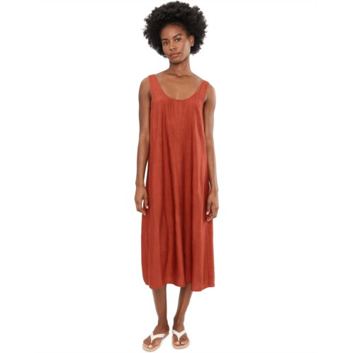Womens N by Natori Terra Foil Crinkle Scoop Neck Gown