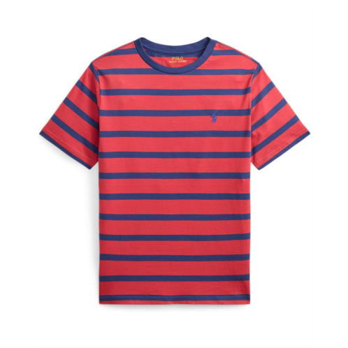 Boys Polo Ralph Lauren Kids Striped Cotton Jersey Tee (Big Kid)