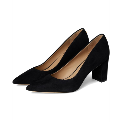 POLO RALPH LAUREN Womens Lauren Ralph Lauren Lanette Suede Block-Heel Pumps