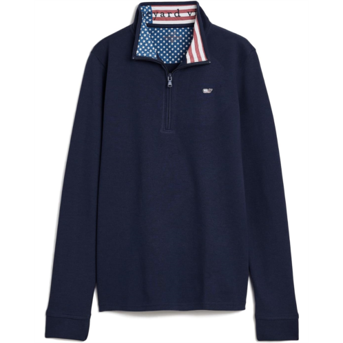 Boys Vineyard Vines Kids Saltwater Quarter Zip (Toddler/Little Kid/Big Kid)