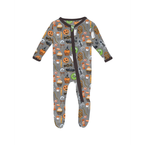 Kickee Pants Kids Print Footie with 2 Way Zipper (Infant)