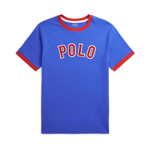 Boys Polo Ralph Lauren Kids Baseball-Logo Cotton Jersey Tee (Big Kid)