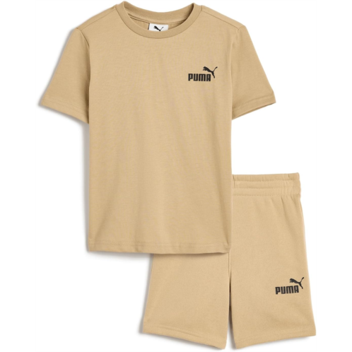 Boys PUMA Kids Logo T-Shirt & Fleece Short Set (Little Kid/Big Kid)